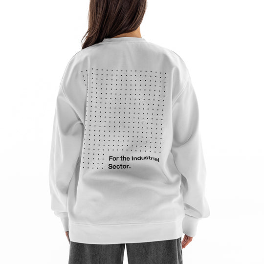 Site. White Signature Crew Sweatshirt