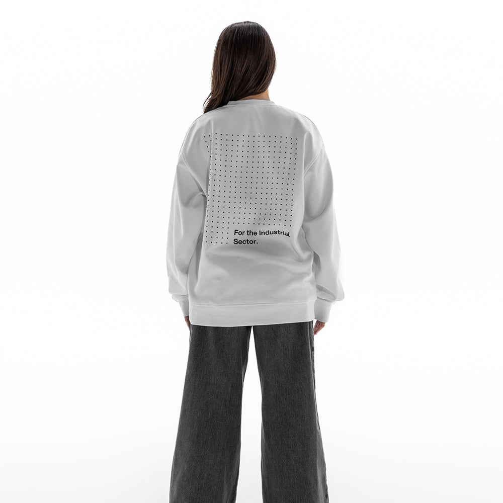 Site. White Signature Crew Sweatshirt