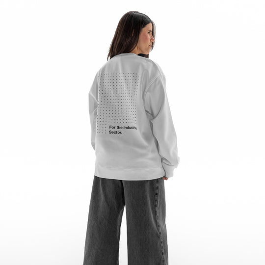 Site. White Signature Crew Sweatshirt