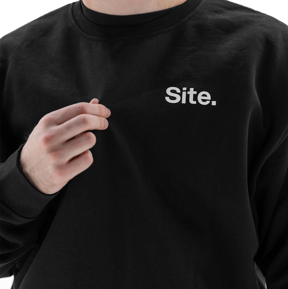 Site. Black Signature Crew Sweatshirt – SiteSwag